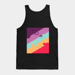 Typohole stripes. Tilda the Dog Tank Top